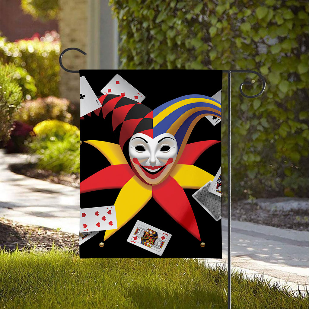 Joker And Playing Cards Print House Flag