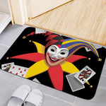 Joker And Playing Cards Print Indoor Door Mat