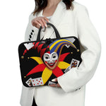 Joker And Playing Cards Print Laptop Sleeve With Handle