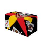 Joker And Playing Cards Print Leather Tissue Box Cover