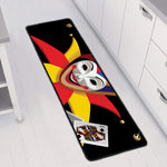 Joker And Playing Cards Print Long Kitchen Mat