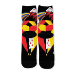 Joker And Playing Cards Print Long Socks