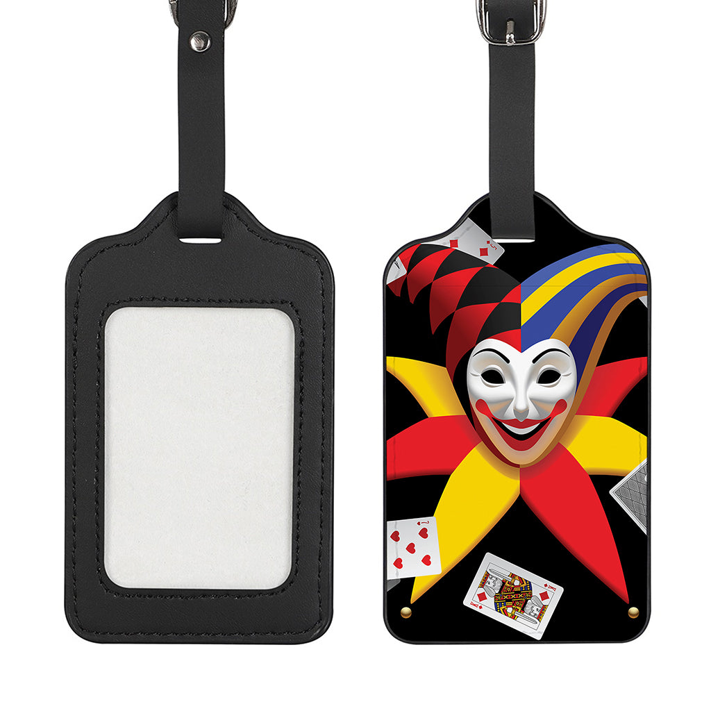 Joker And Playing Cards Print Luggage Tag