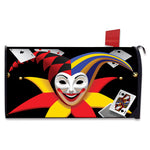 Joker And Playing Cards Print Mailbox Cover