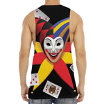 Joker And Playing Cards Print Men's Muscle Tank Top