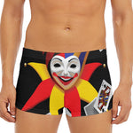 Joker And Playing Cards Print Men's Short Boxer Briefs
