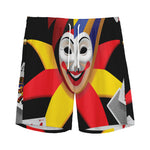 Joker And Playing Cards Print Men's Sports Shorts