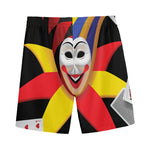 Joker And Playing Cards Print Men's Sports Shorts