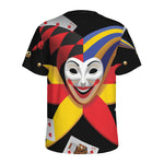 Joker And Playing Cards Print Men's Sports T-Shirt