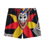 Joker And Playing Cards Print Mesh Shorts