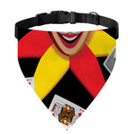 Joker And Playing Cards Print Over The Collar Dog Bandana