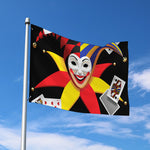 Joker And Playing Cards Print Polyester Flag