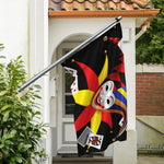 Joker And Playing Cards Print Polyester Flag