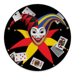 Joker And Playing Cards Print Round Floor Mat