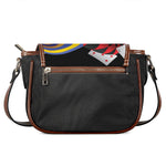 Joker And Playing Cards Print Saddle Bag