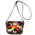 Joker And Playing Cards Print Saddle Bag