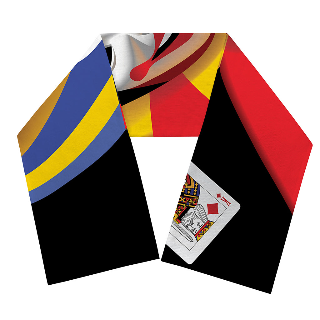 Joker And Playing Cards Print Scarf