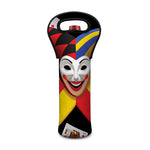 Joker And Playing Cards Print Single Neoprene Wine Tote