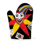 Joker And Playing Cards Print Single Oven Mitt