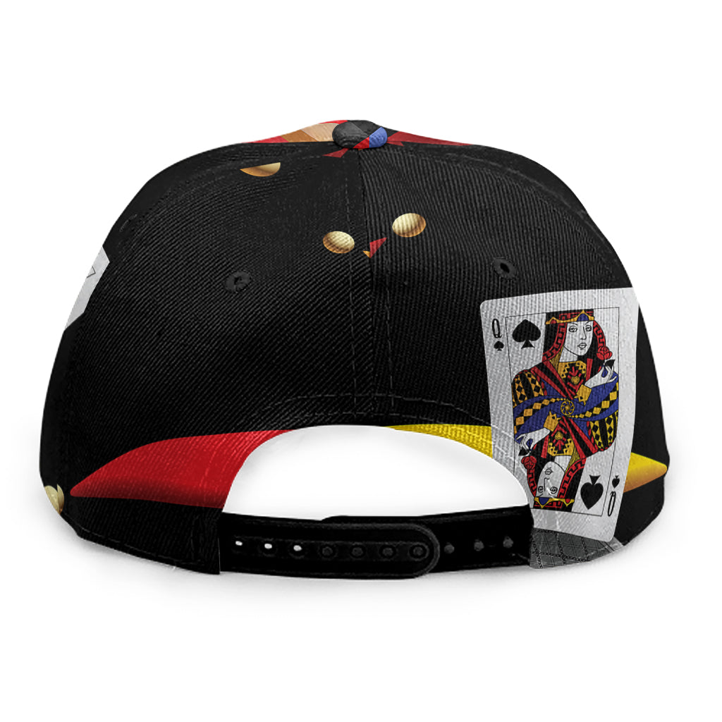 Joker And Playing Cards Print Snapback Cap