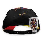Joker And Playing Cards Print Snapback Cap