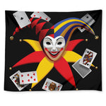 Joker And Playing Cards Print Tapestry