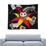Joker And Playing Cards Print Tapestry