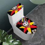 Joker And Playing Cards Print Toilet Lid And Tank Cover Set