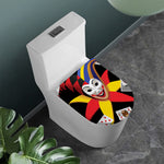 Joker And Playing Cards Print Toilet Lid Cover