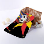 Joker And Playing Cards Print Towel