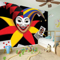 Joker And Playing Cards Print Wall Sticker