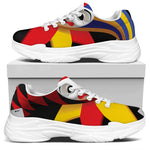 Joker And Playing Cards Print White Chunky Shoes