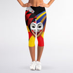 Joker And Playing Cards Print Women's Capri Leggings
