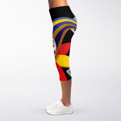 Joker And Playing Cards Print Women's Capri Leggings