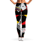 Joker And Playing Cards Print Women's Leggings