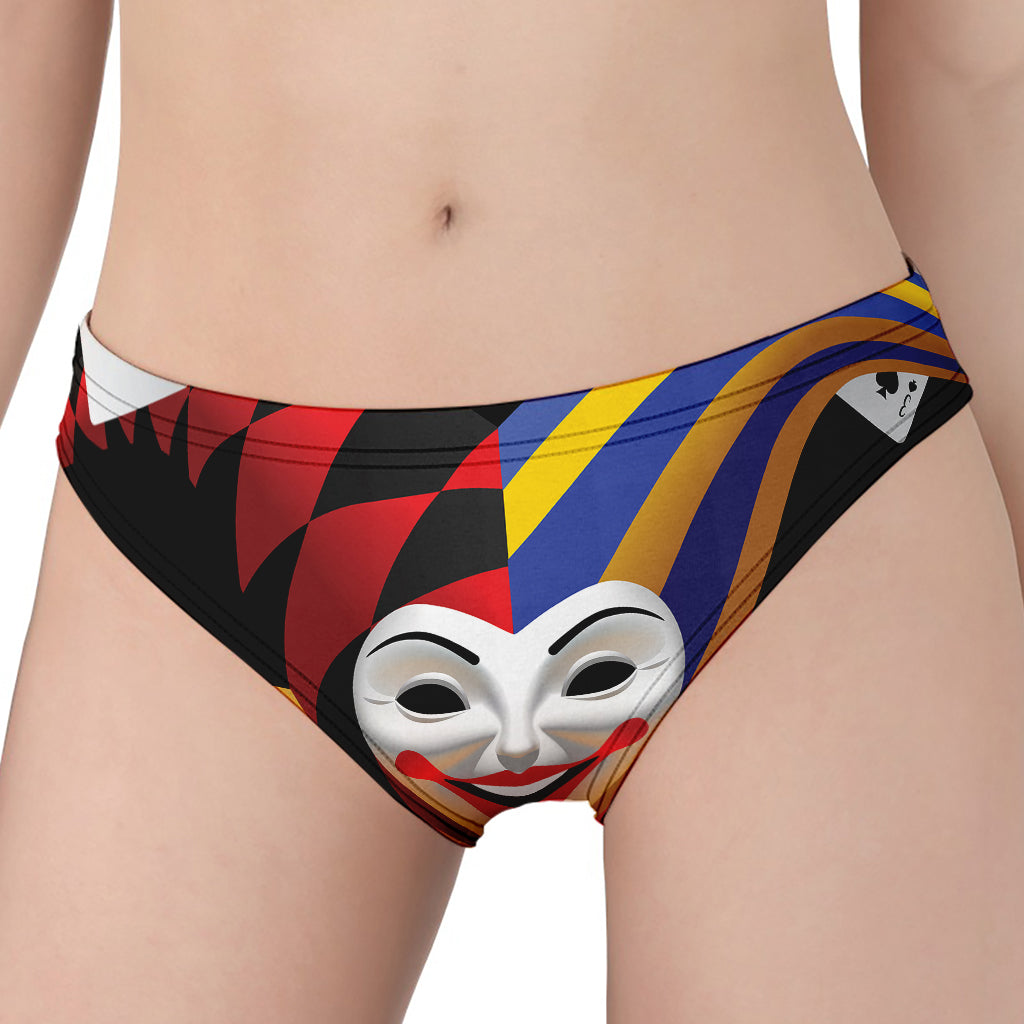 Joker And Playing Cards Print Women's Panties
