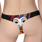 Joker And Playing Cards Print Women's Thong