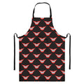 Joker Smile Pattern Print Bib Apron With Pocket