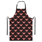 Joker Smile Pattern Print Bib Apron With Pocket