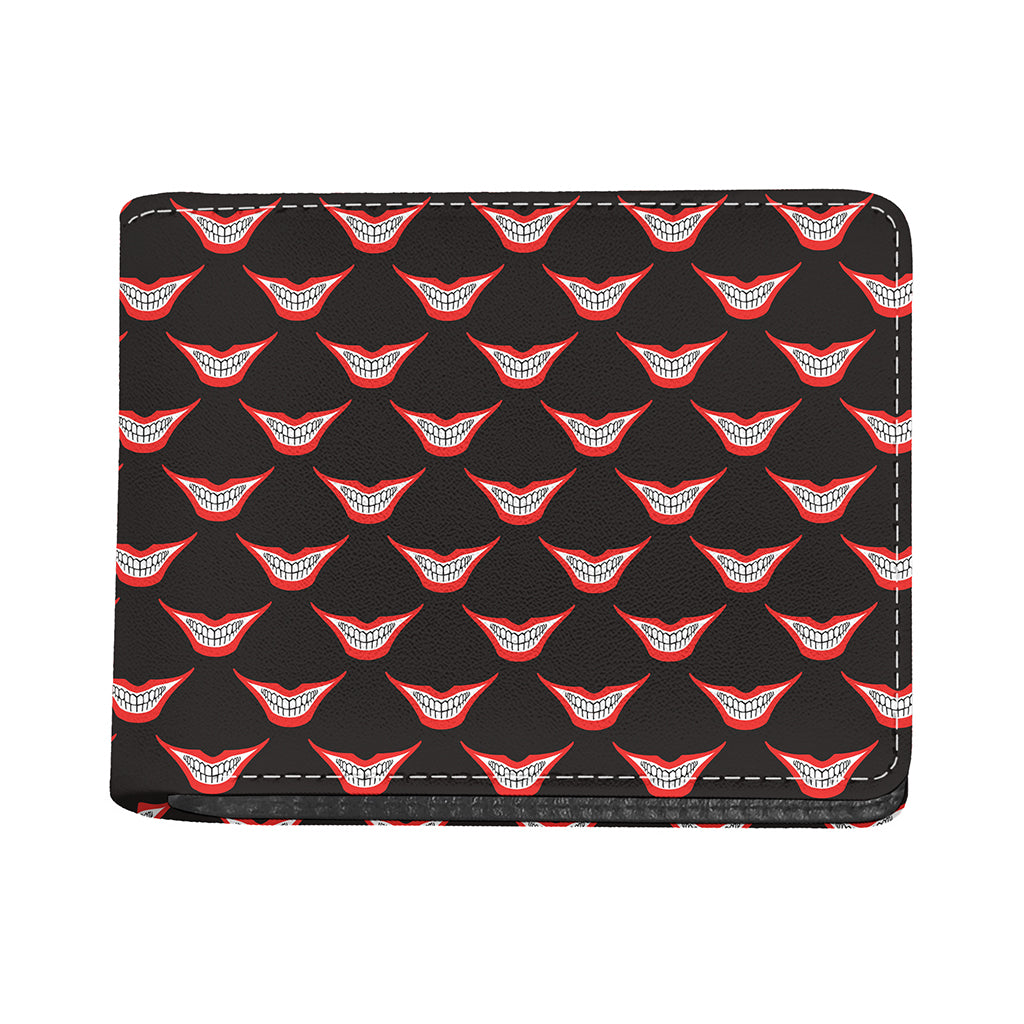 Joker Smile Pattern Print Bifold Wallet