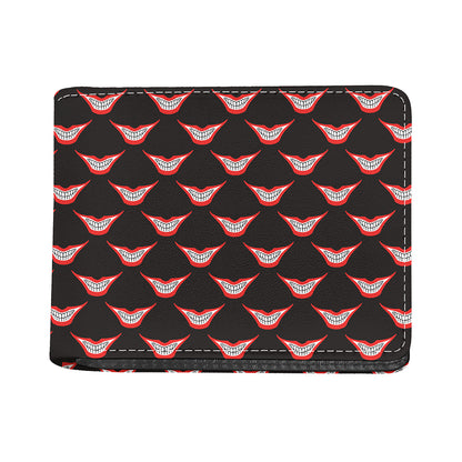 Joker Smile Pattern Print Bifold Wallet