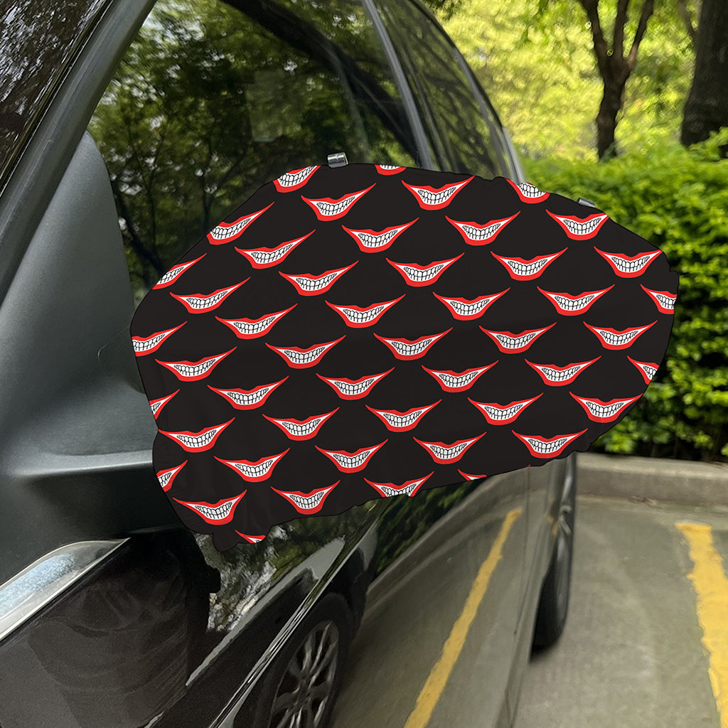 Joker Smile Pattern Print Car Side Mirror Covers