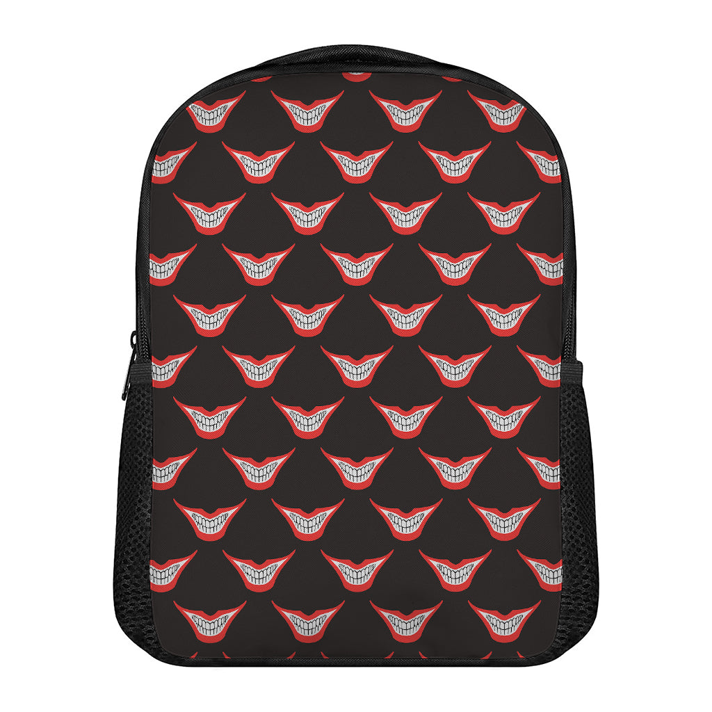 Joker Smile Pattern Print Casual Backpack