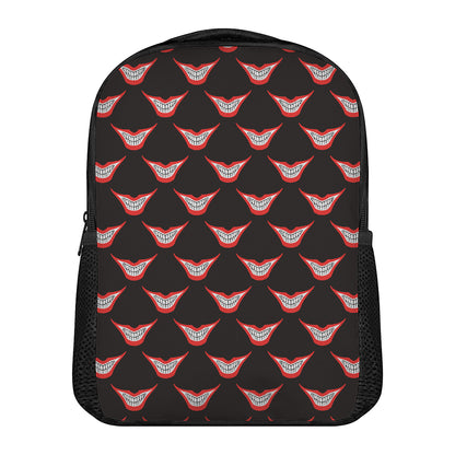 Joker Smile Pattern Print Casual Backpack