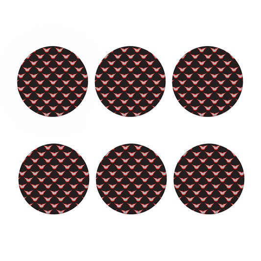 Joker Smile Pattern Print Coaster Set