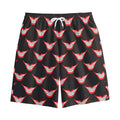Joker Smile Pattern Print Cotton Shorts