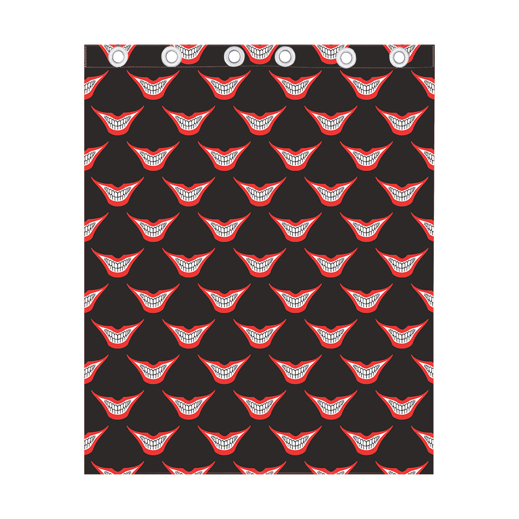 Joker Smile Pattern Print Curtain