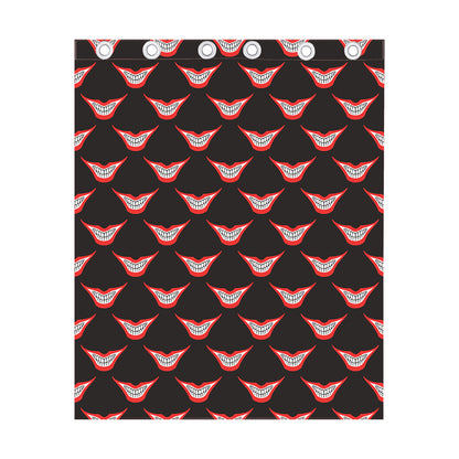 Joker Smile Pattern Print Curtain