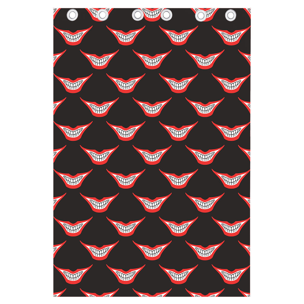 Joker Smile Pattern Print Curtain