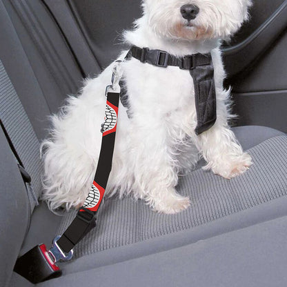 Joker Smile Pattern Print Dog Seat Belt